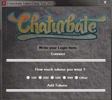 Chaturbate Token Cheat Tool 2013 No Bug ~ Unforced Best Hacks