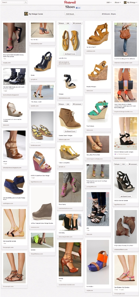 Pinterest board my shoes Pinterest board