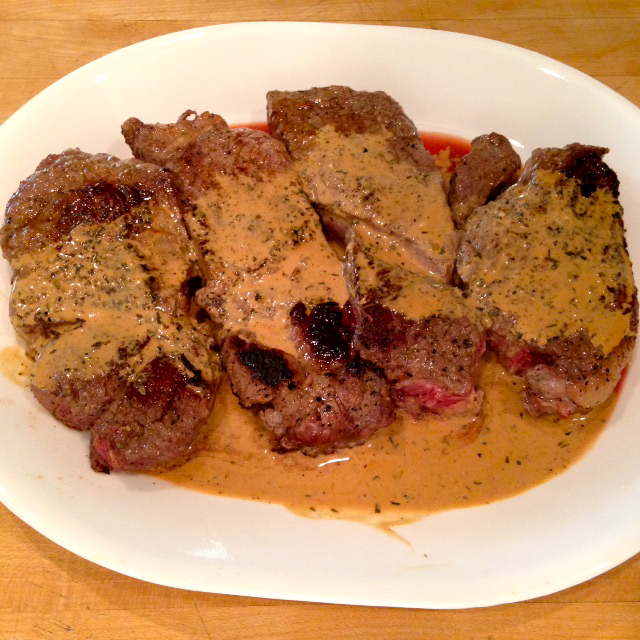 Rita's Recipes Steak with Dijon Cream Pan Sauce