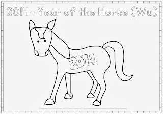 Chinese Zodiac Coloring Pages For Chinese New Year 2014 Clever Classroom Blog