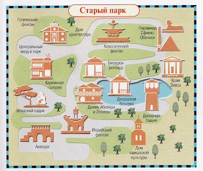 схема Старого парка в Кабардинке
