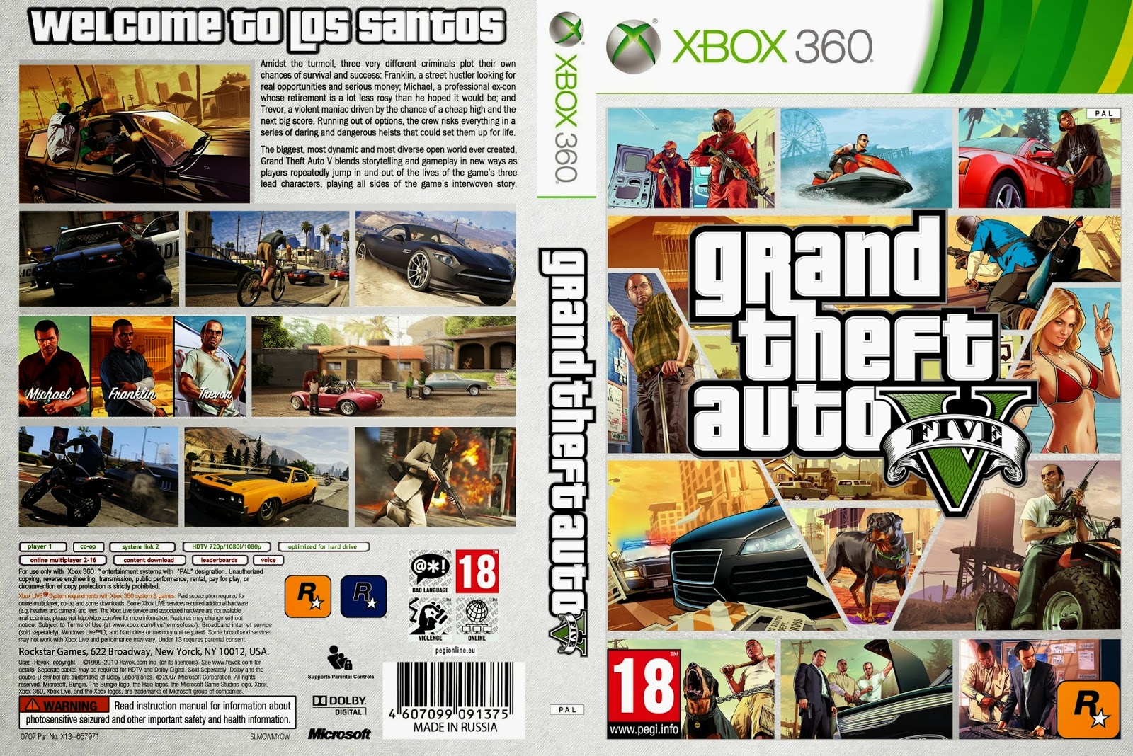Ultra Capas Grand Theft Auto V Xbox 360