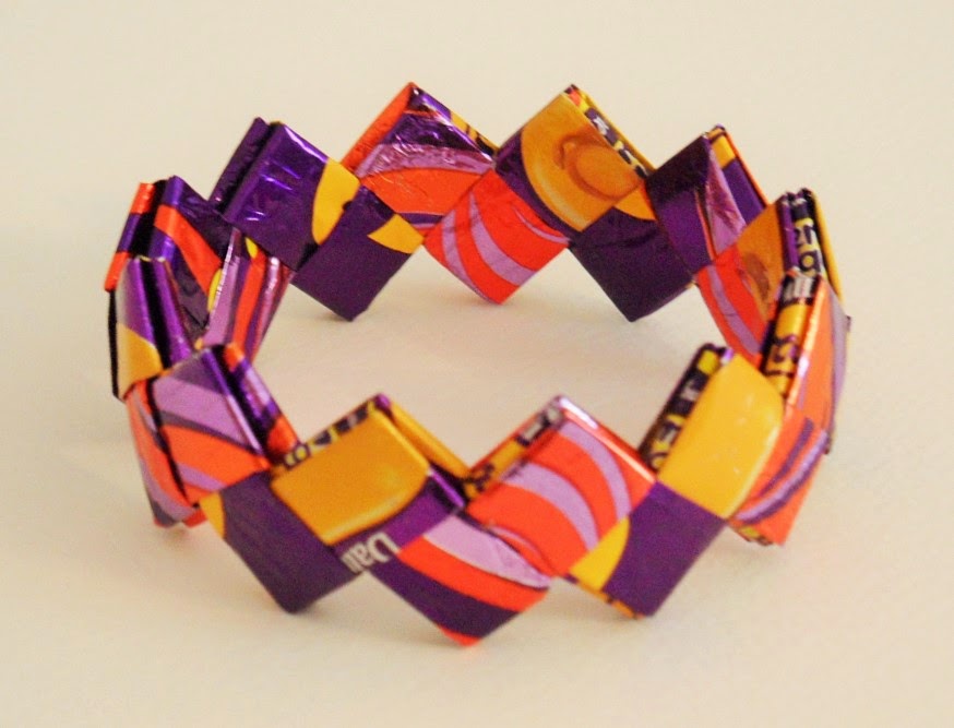Esselle Crafts Candy Wrapper Bracelets