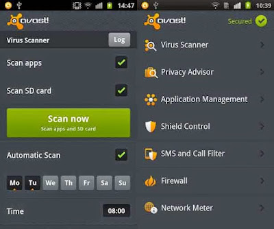 Antivirus Android Terbaik - Avast Mobile Security