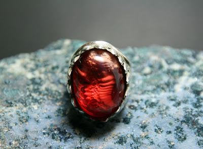 red dragon egg ring by alex streeter