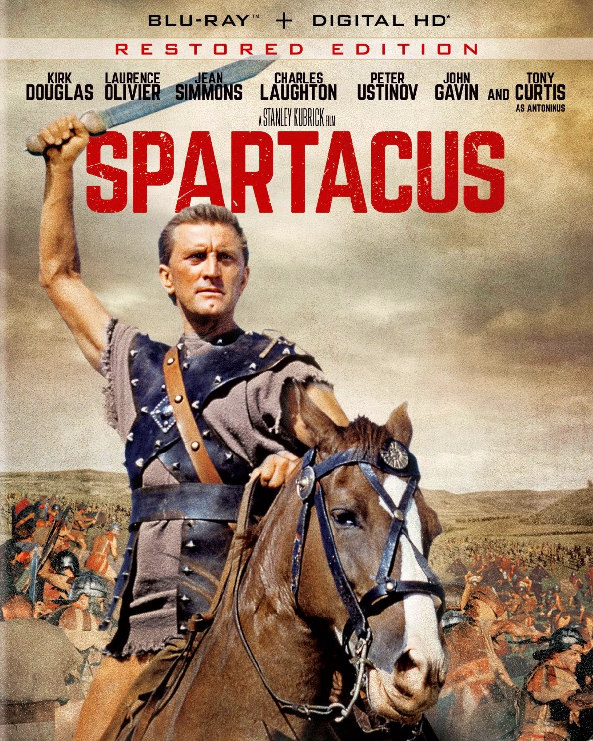 SPARTACUS: Restored Edition Blu-ray (Universal/Bryna Productions 1960) Universal Home ...