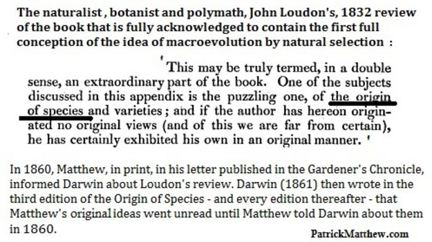 Loudon's 1832 Review of Matthew's book