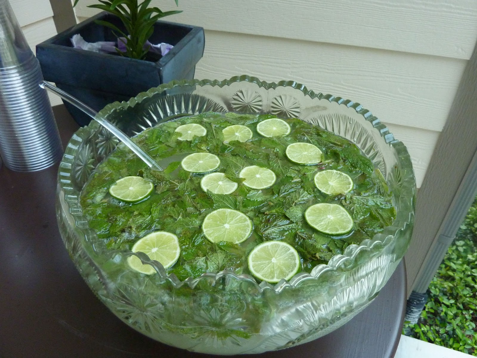 The Food Driven Life Punch Bowl Mojitos