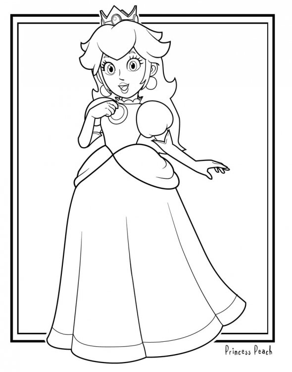 Dibujos para colorear de princesa daisy de mario - Imagui