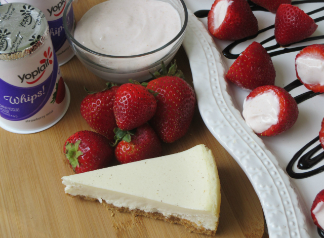 Skinny Strawberry Cheesecake Bites Dessert Recipe One Savvy Mom onesavvymom blog Yoplait Walmart