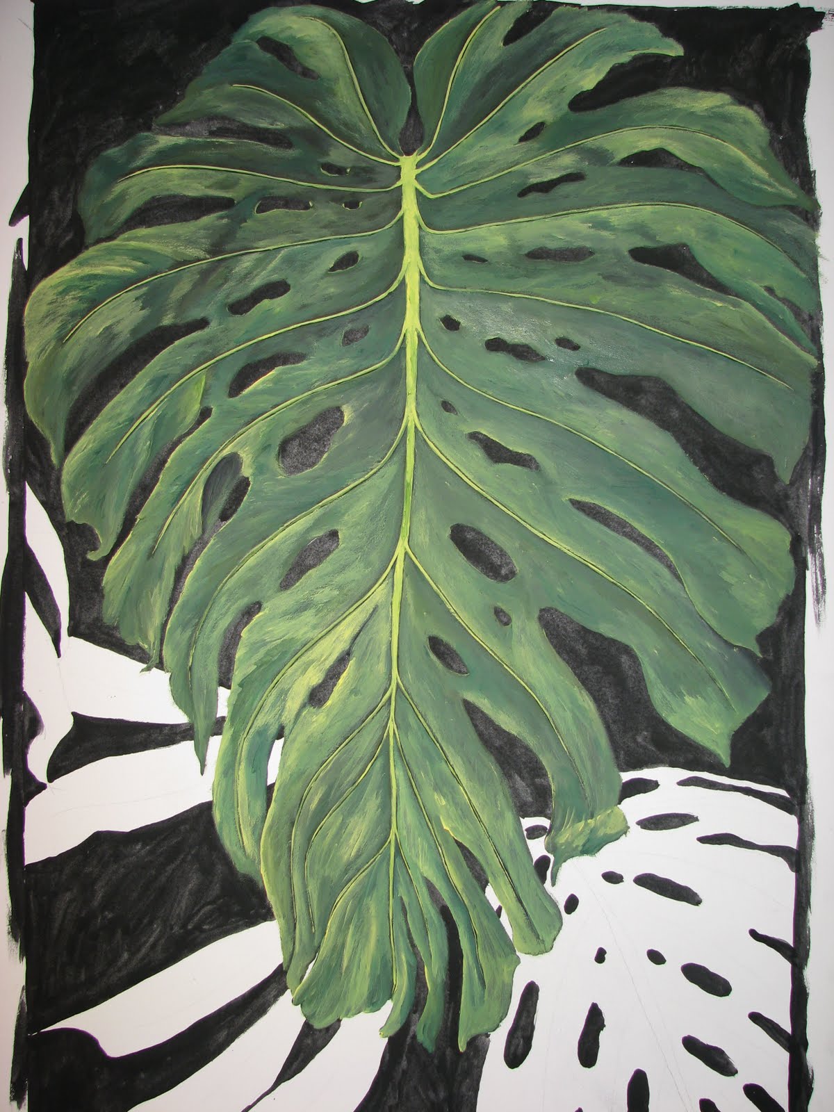 The Crafted Palette: Giant Jungle Leaf