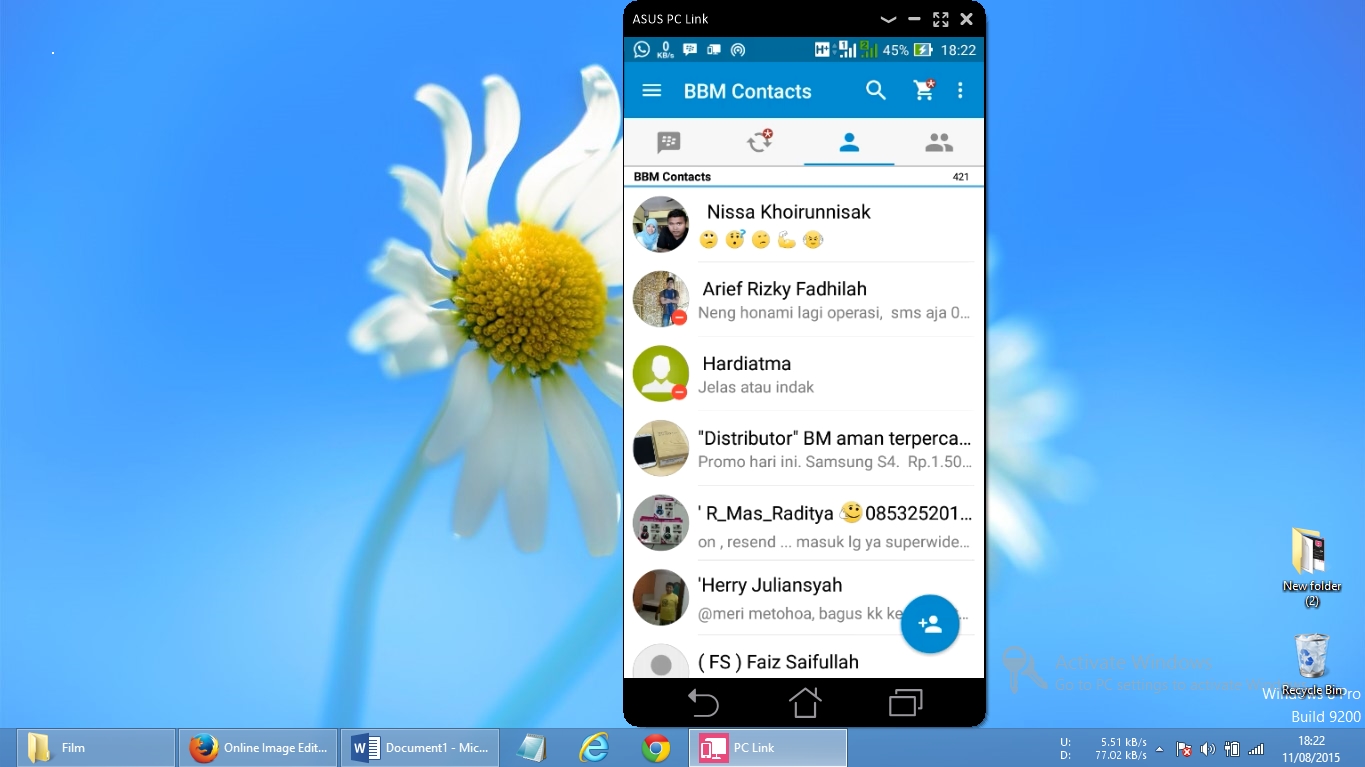 Cara BBM di Komputer, PC, Desktop, Laptop untuk Android ASUS Zenfone Cara BBM di Komputer, PC, Desktop, Laptop untuk Android ASUS Zenfone