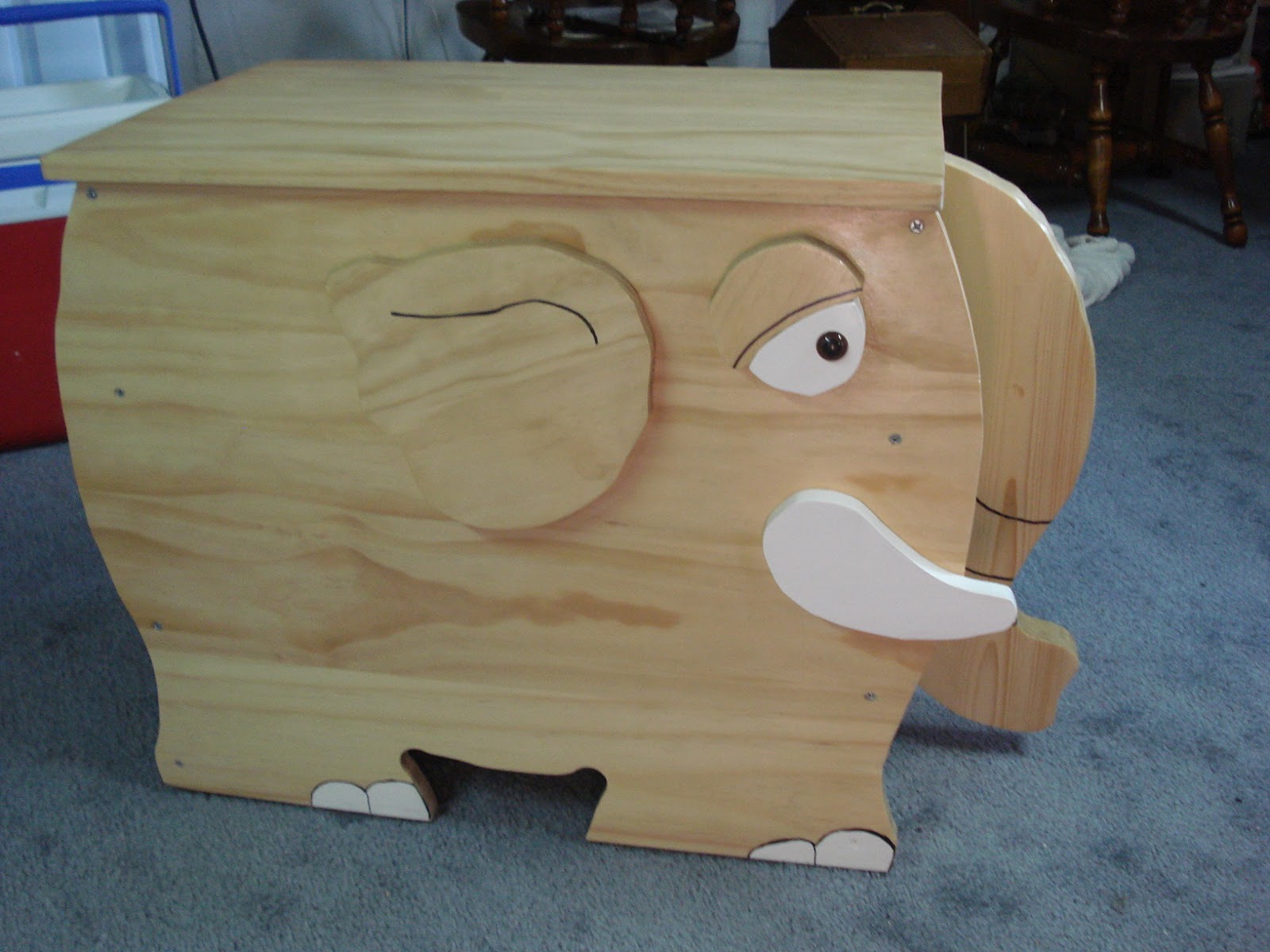 The Creative Home Elephant Toy Box