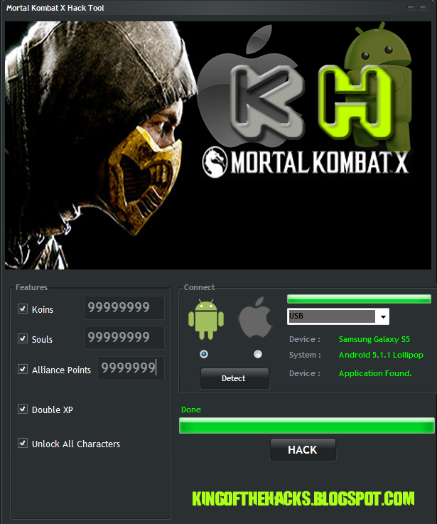 Mortal Kombat X Hack Tool Add Unlimited Koins , Souls and Alliance