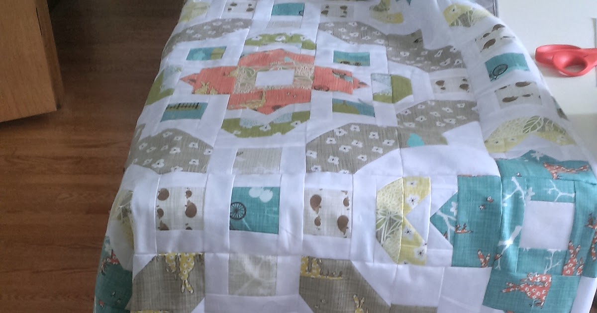 Life on Fluke Ln Quilt top done! for twinsized spring version of