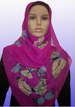 SHAWL SIFFON BUTTERFLY