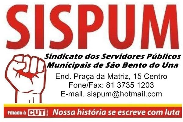 SISPUM - SÃO BENTO DO UNA