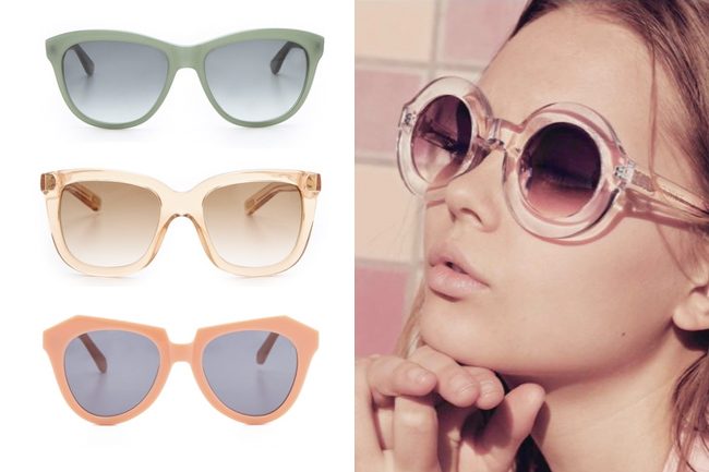 sunglasses, sunnies, sunshades, karen walker, marc jacobs, oliver peoples eyewear