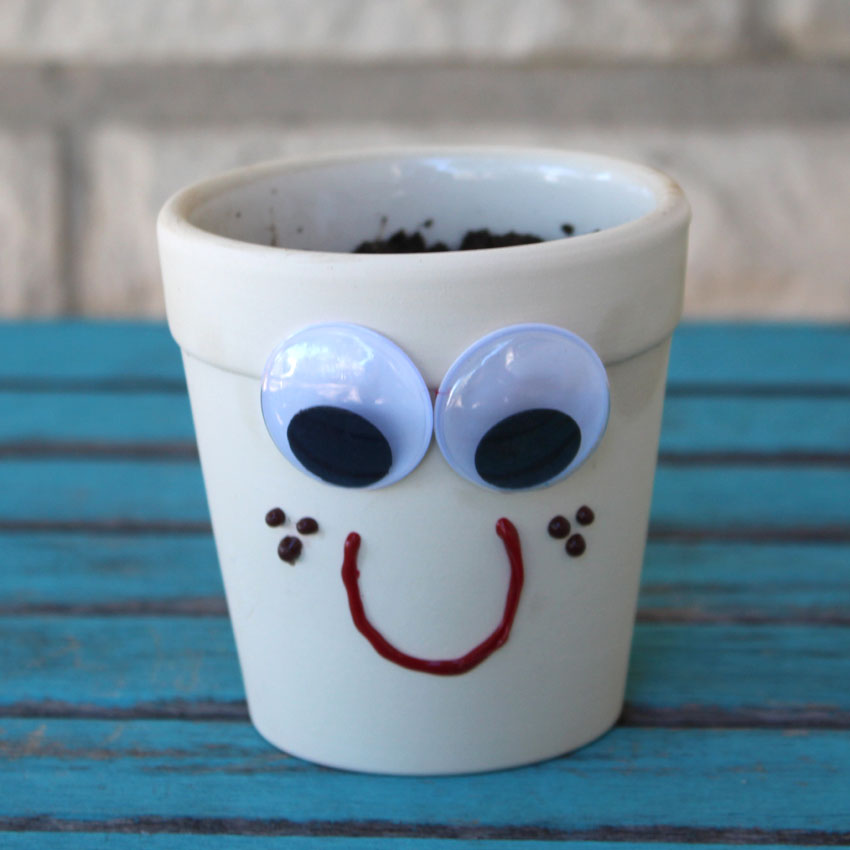 Easy Grass Head Planter Craft for Kids