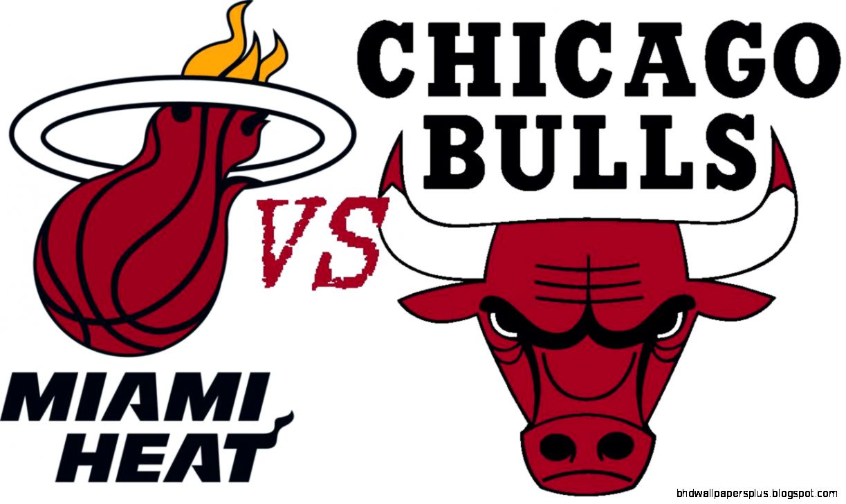 Miami Heat vs Chicago Bulls Logo Miami Heat vs Chicago Bulls Logo