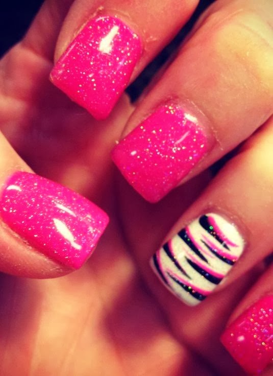 Zebra Print Nails Design | Fantastic Materials