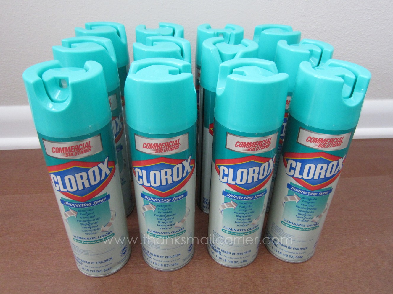 Thanks, Mail Carrier Clorox Disinfecting Spray from
