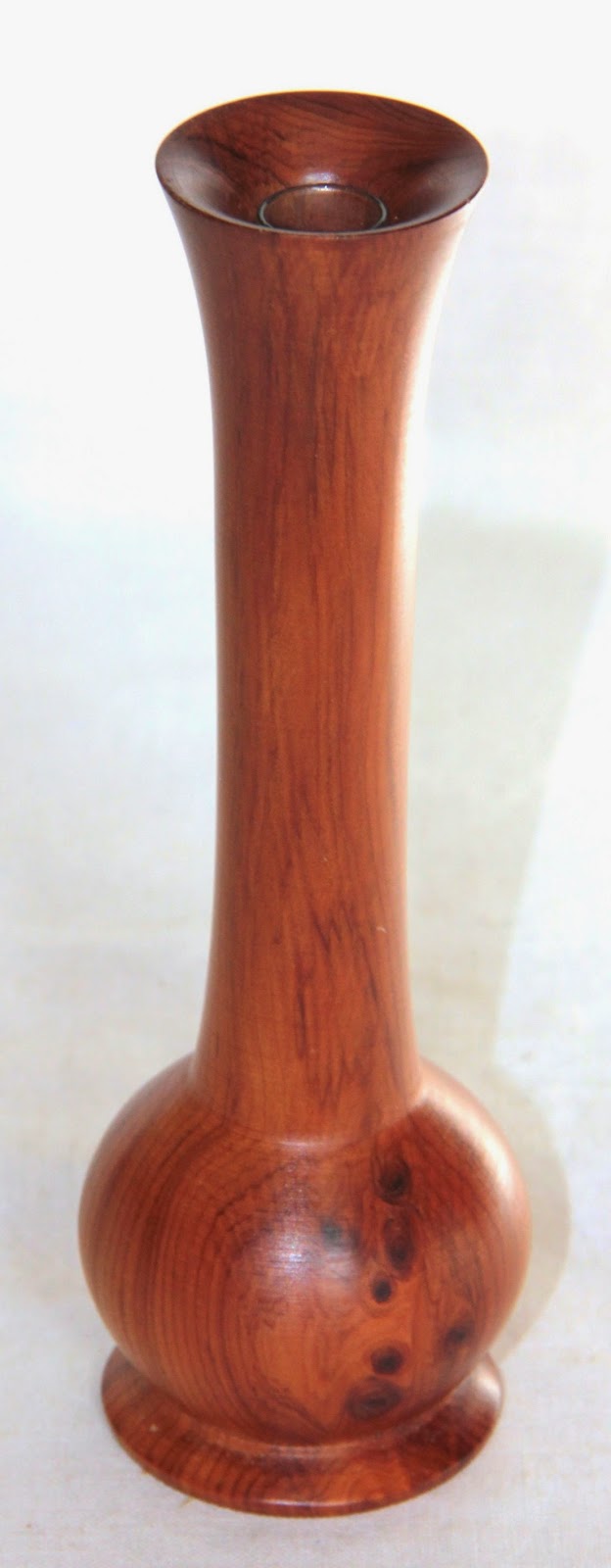 Curio Gifts Small Hand Turned Wooden Bud Vase