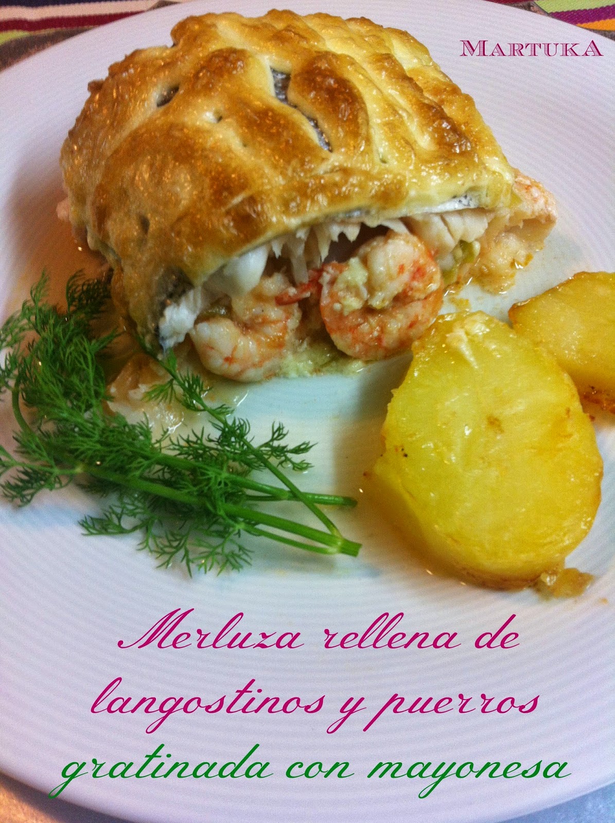 Merluza Rellena Con Mayonesa Gratinada Merluza Rellena Con Mayonesa Gratinada