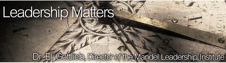 Leadership Matters: Dr. Eli Gottlieb, Director of the Mandel Leadership Institute