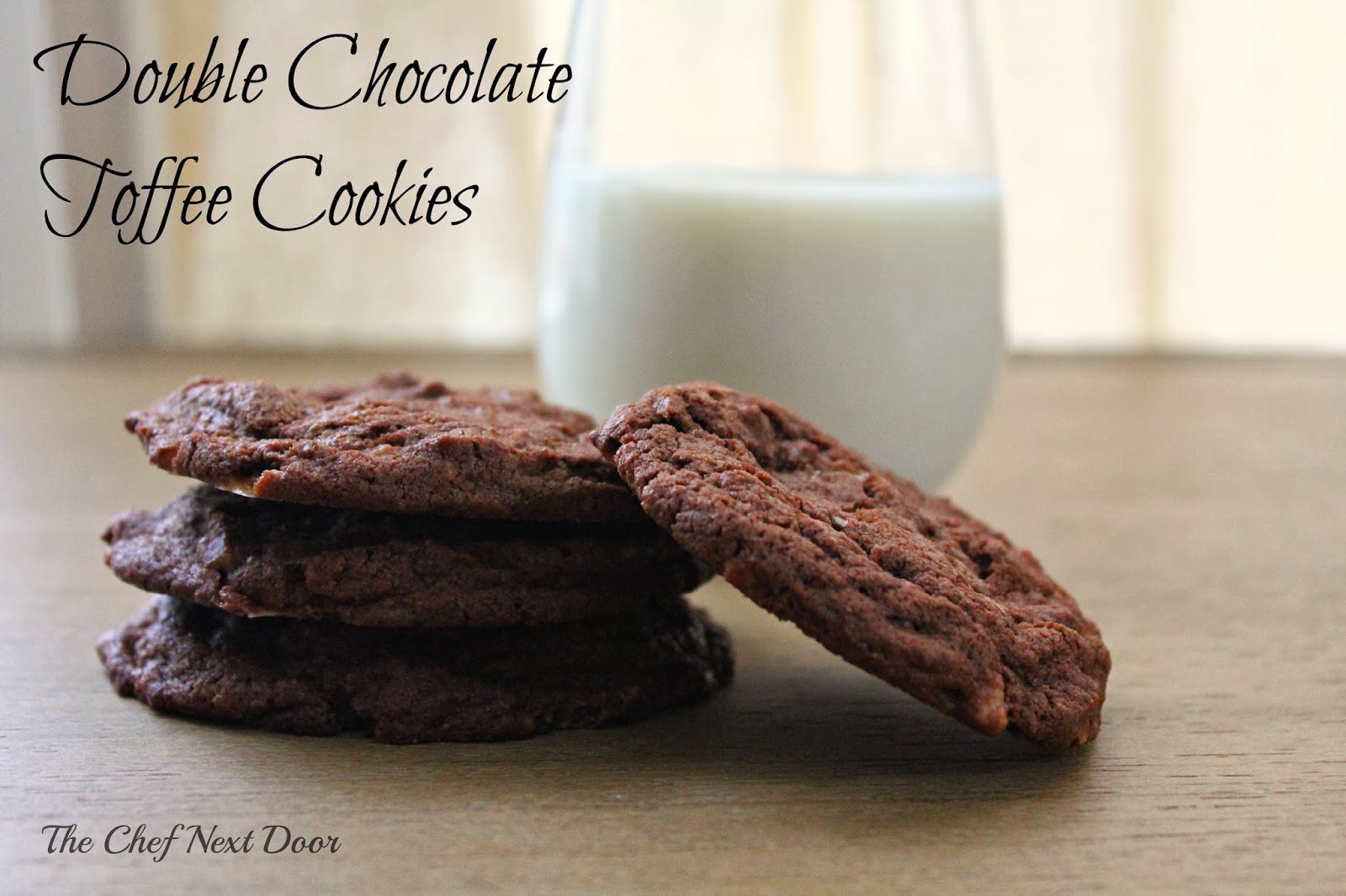 Double Chocolate Toffee Cookies