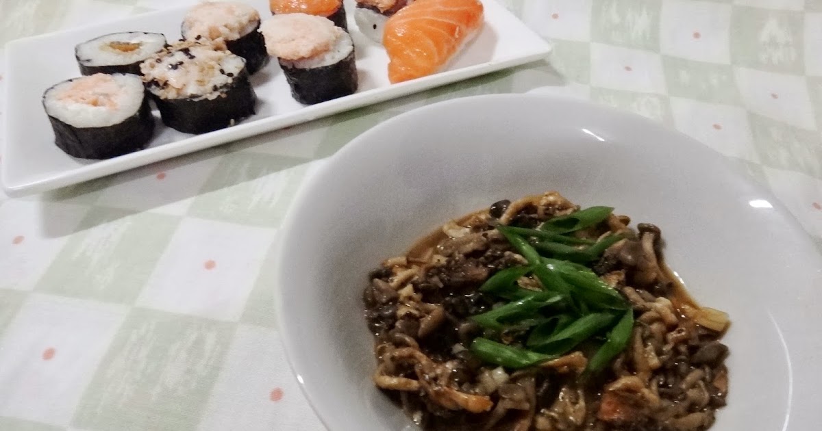 Gastroempatia Shimeji com manteiga e shoyu