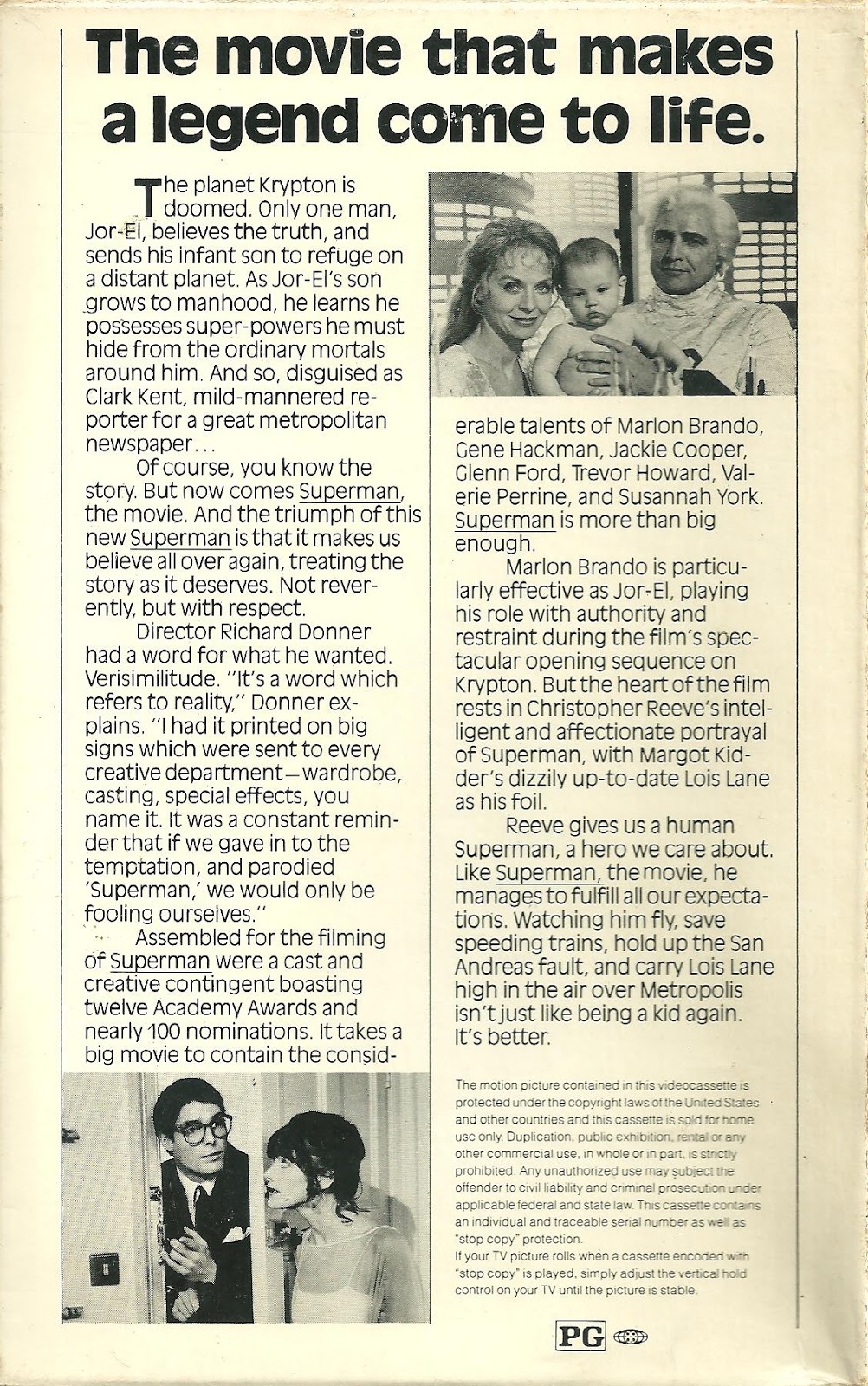 SUPERMAN THE MOVIE (1979 WCI VH...