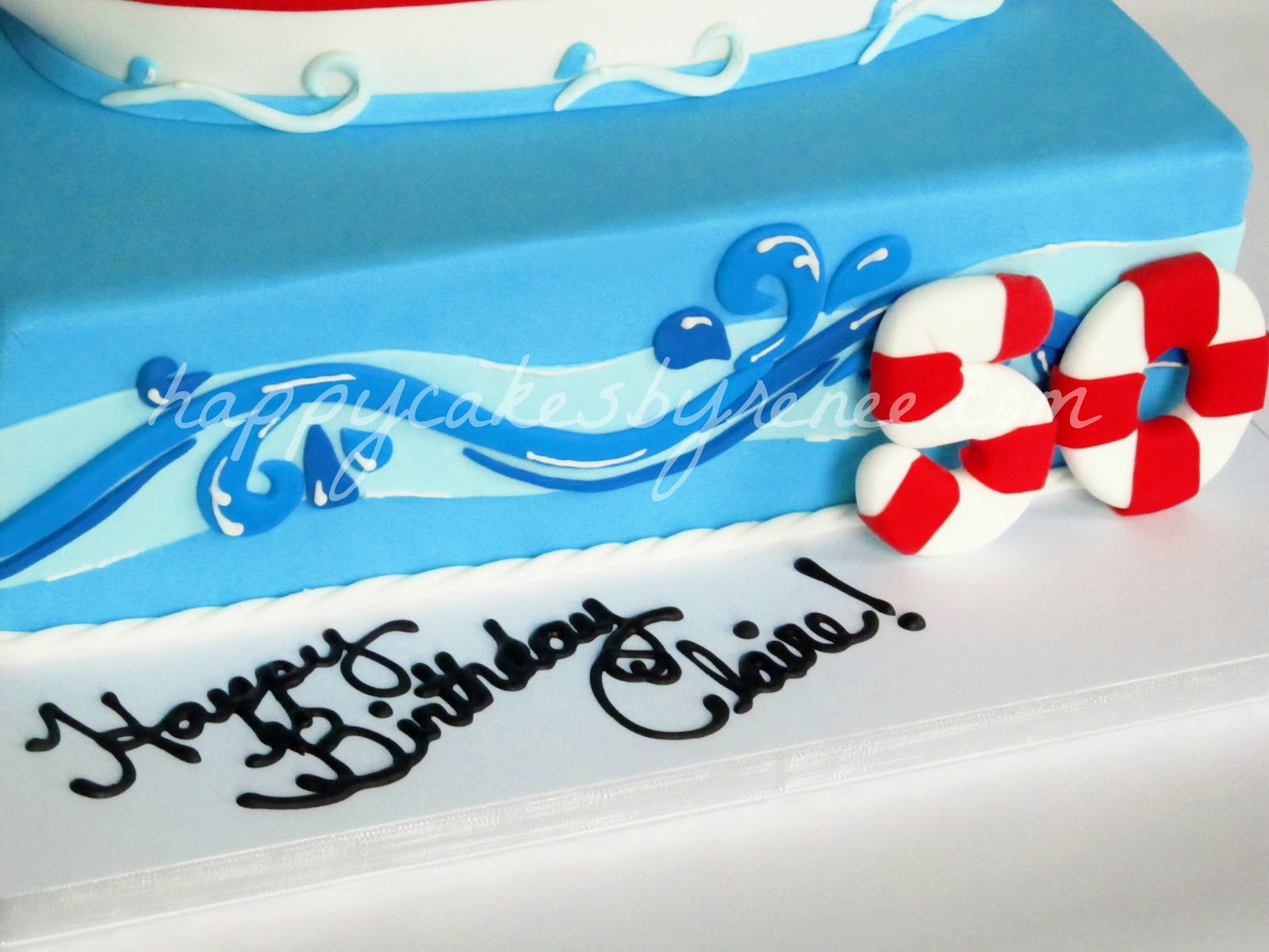 50th Birthday Cruise Ship Cake Renee Conner Cake Design