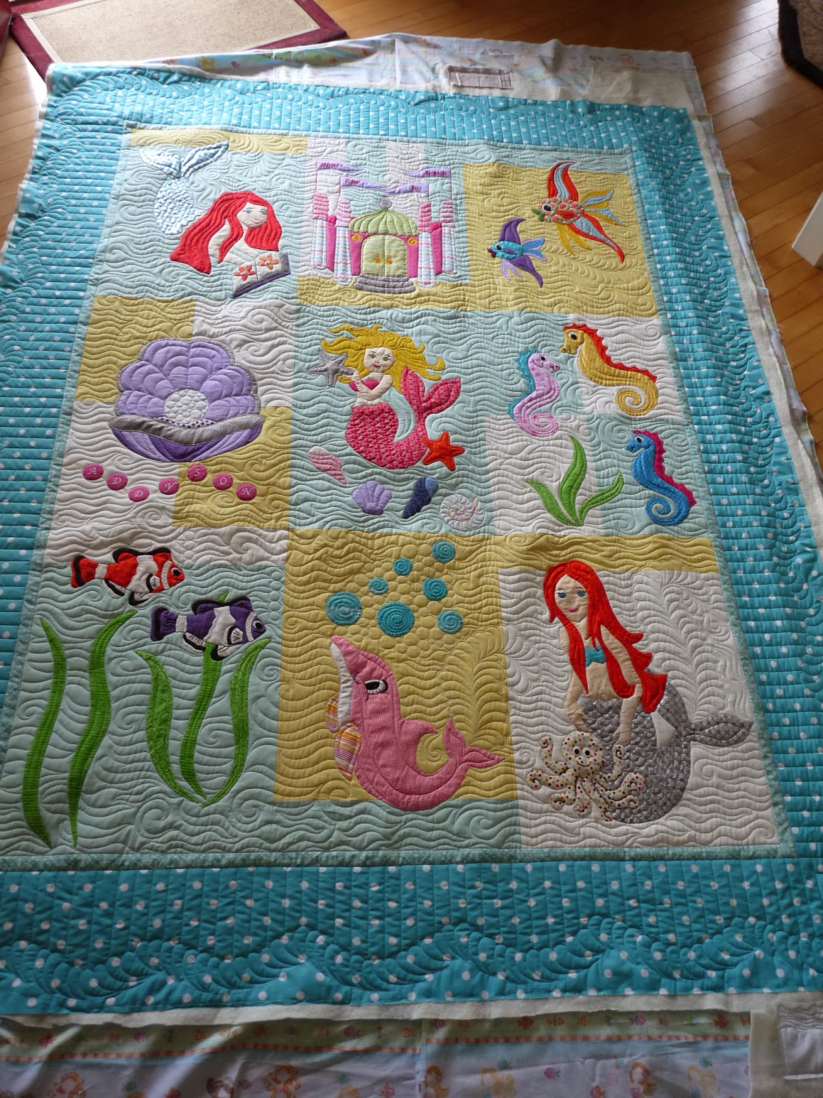 Sewing & Quilt Gallery Mermaids for Addyson