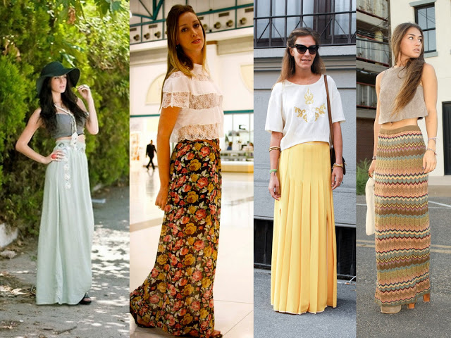 cropped para usar com saia longa