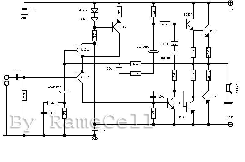 RameCell 150Watt OCL Power Amplifier
