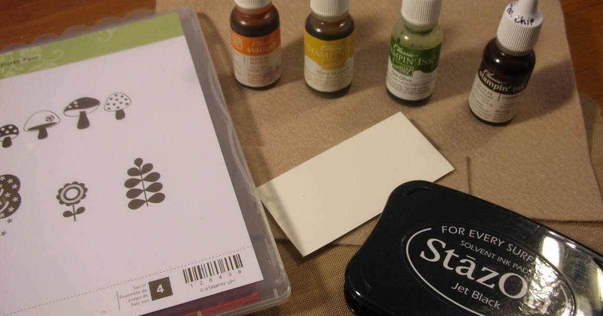 Inking It Up With Cathy Technique Tuesday Felt Ink Pad Technique....