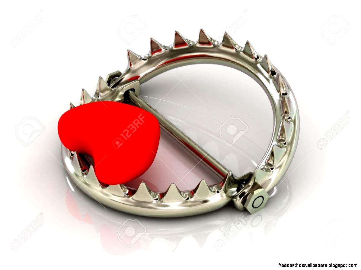 Love Trap Isolated On White Background Stock Photo Picture And Love Trap Isolated On White Background Stock Photo Picture And
