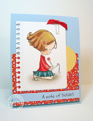 A Note of Thanks card-designed by Lori Tecler/Inking Aloud-stamps and dies from SugarPea Designs