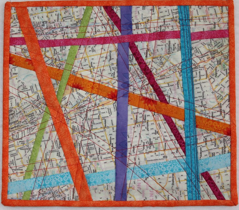 Jackie's Art Quilts Map It Out Challenge
