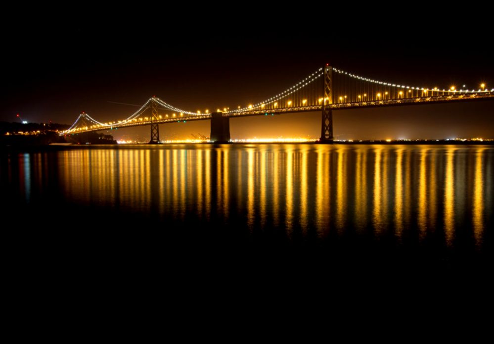 Michael Kirste Photography Bay Bridge at Night an image from Michael Kirste Photography Bay Bridge at Night an image from