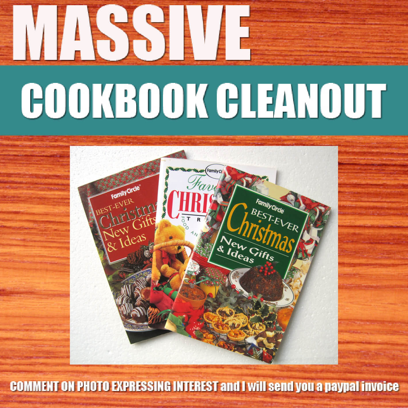 MASSIVE 1 Cook Book Sale Now On