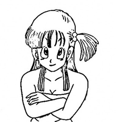 Tinkerbell Coloring Sheets on Printable Bulma Character Form Dragon Ball Coloring Pages