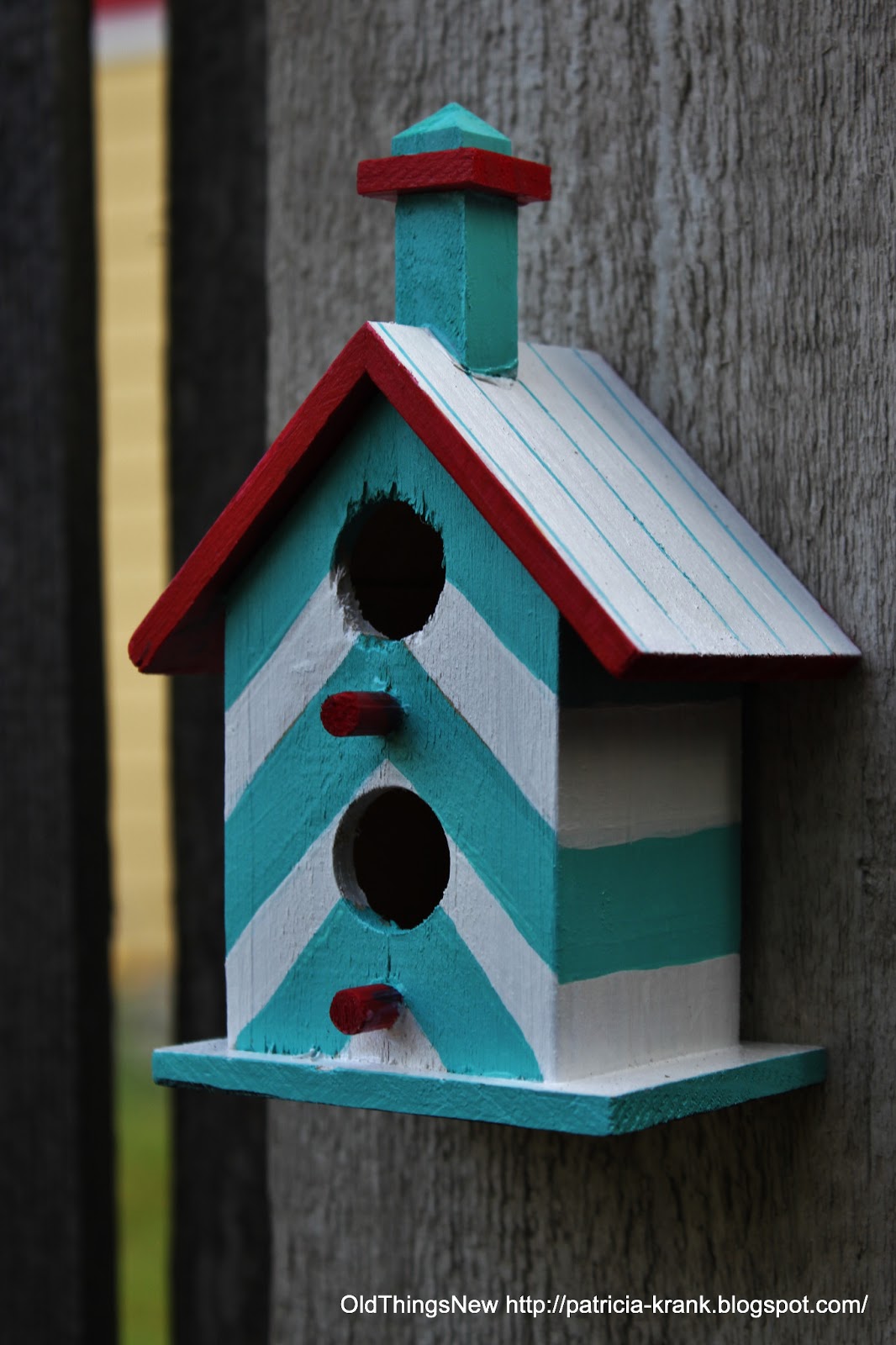 Painted Birdhouses Old Things New
