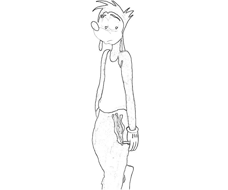 Printable Max Goof Look Coloring Pages printable-max-goof-look-coloring-pages