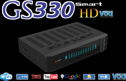 Globalsat GS 330 Smart HD Vod - Atualização V1.93_22012015 - 27/01/2015
