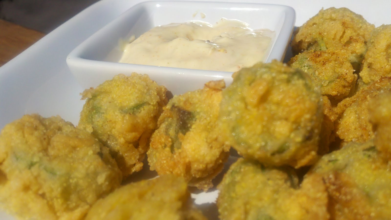 Small Serving Cornmeal Fried Okra