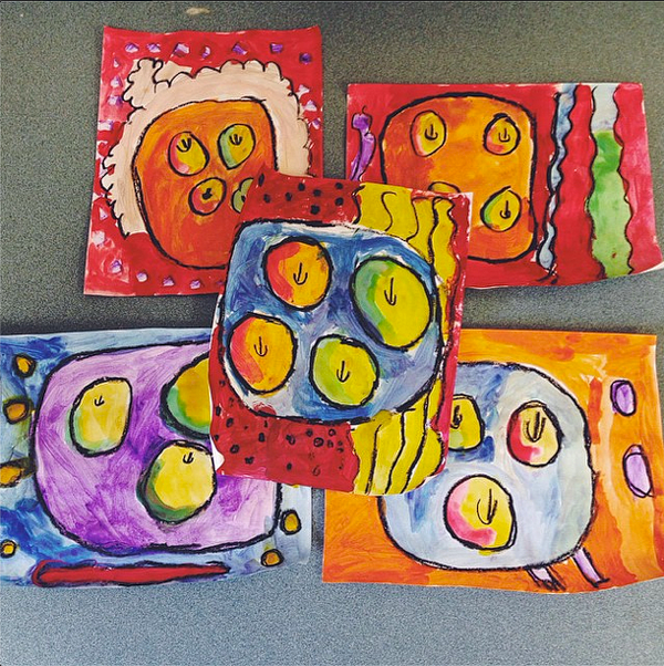 teach and shoot one day elementary art lesson first grade still