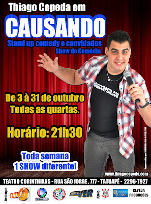 BANNER+THIAGO+CEPEDA Thiago Cepeda, em causando stand-up comedy e convidados
