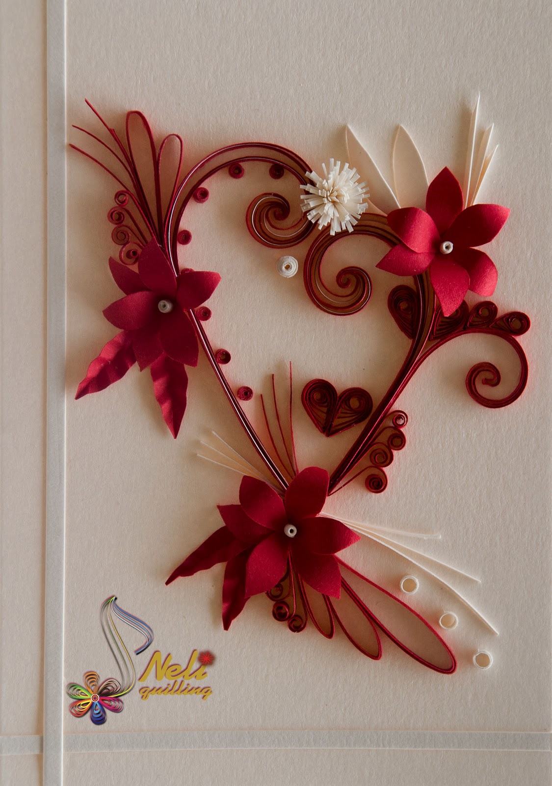Neli Quilling Art Quilling cards With love 2 Armario Rustico Blanco ~ Neli Quilling Art Quilling cards With love 2